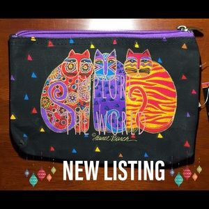 🥂1/2 OFF!! NWT LAUREL BURCH FELINE COSMETIC BAG🥂